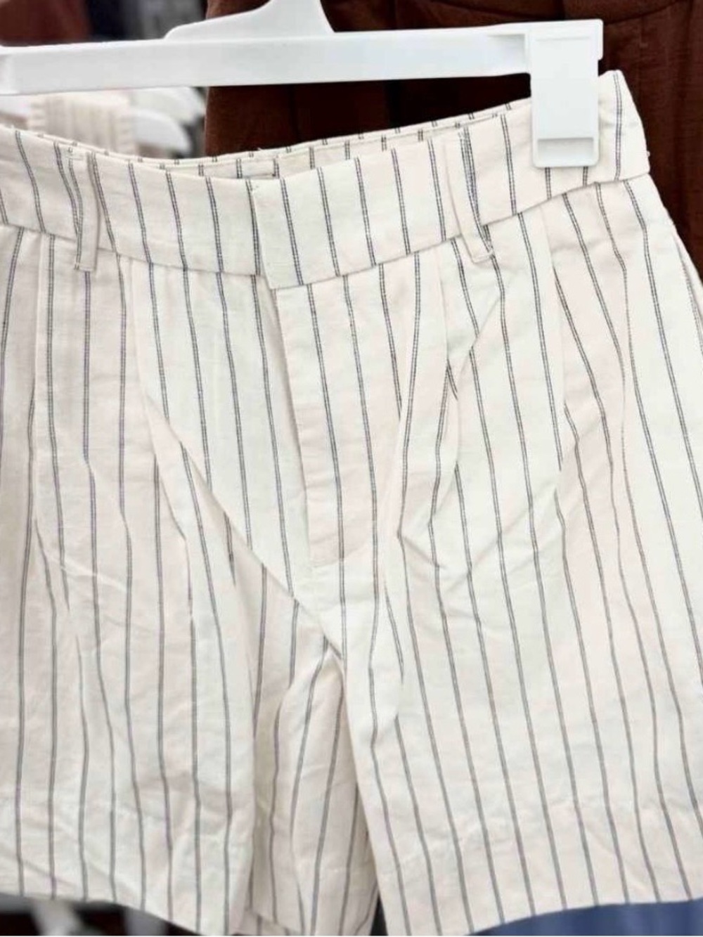 a new day Cream and Black High-Waist Striped Shorts - Picture 5 of 5
